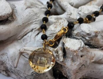 Bracciale Oro Giallo e Quarzo Naturale