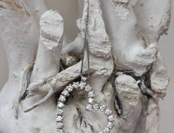 Ciondolo Cuore con Diamanti Naturali