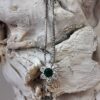 Ciondolo Smeraldo Verde Fiore