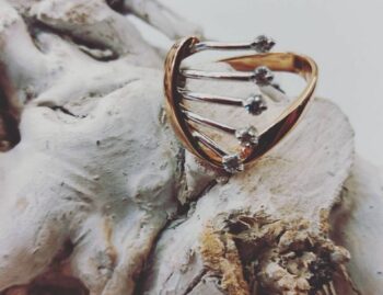 Anello Oro Rosa e Oro Bianco
