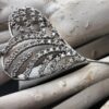 Ciondolo Cuore Allungato Oro Bianco