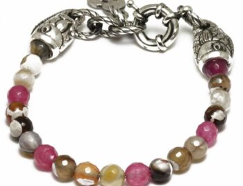 Bracciale Portonovo Agata Rosa Variegato