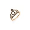 ANELLO CORONA ZIRCONI