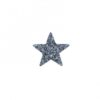 ORECCHINO A LOBO STELLA GLITTER GRIGIO