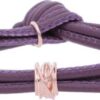 BRACCIALE MINI VIOLA IN ORO ROSA 9 KT
