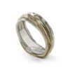 ANELLO FILO DELLA VITA 7 FILI ORO GIALLO 9 KT E ARGENTO 925
