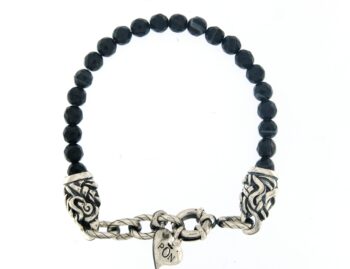 Bracciale Portonovo Giro Singolo Nero Latino