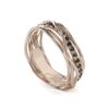 ANELLO FILODELLAVITA CLASSIC, 7 FILI IN ORO ROSA 9KT E DIAMANTI BLACK
