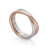 ANELLO FILODELLAVITA CLASSIC, 3 FILI IN ORO 9KT E ARGENTO 925