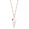 collana lunga Rosé con conchiglia