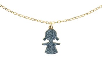 COLLANA PUPA POLERE DI DIAMANTI